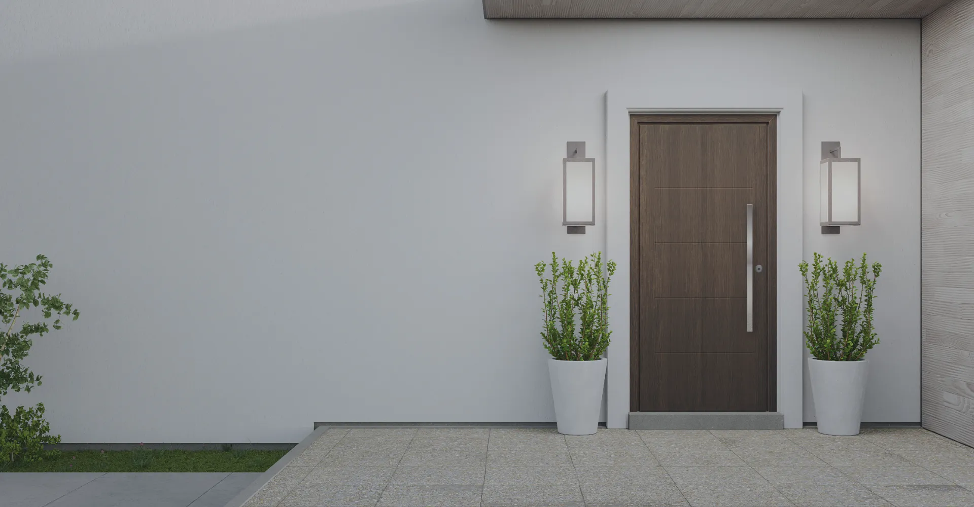 Porta blindada de segurança THT instalada em residência