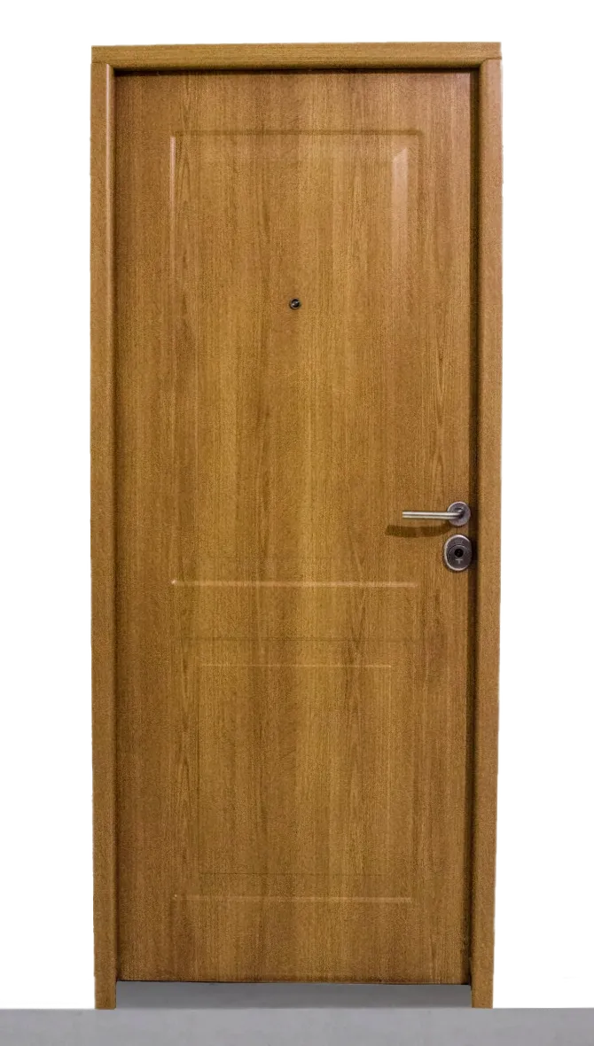 Porta Blindada Modelo Clássica Carvalho