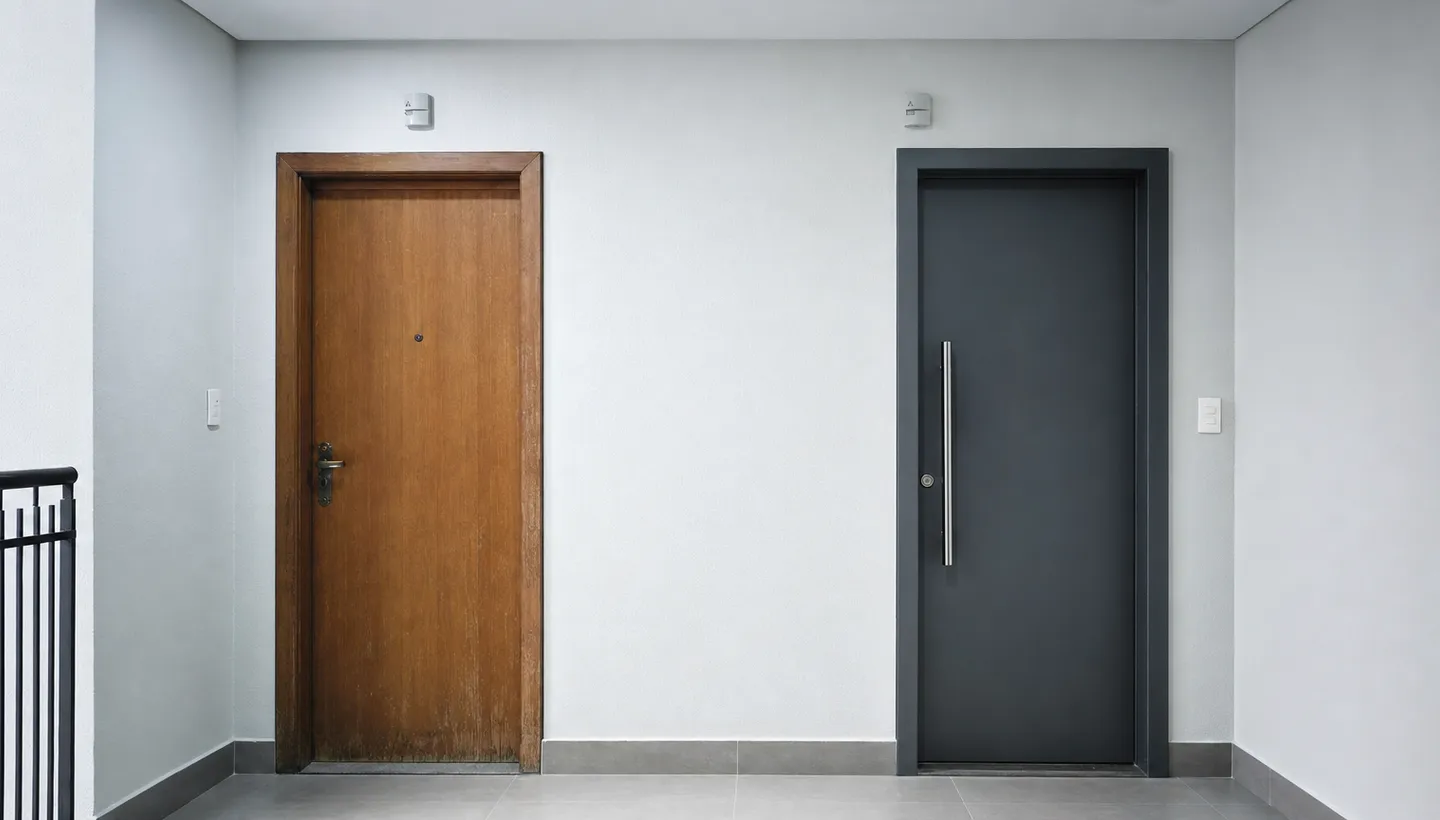 Porta reforçada ou porta blindada? Entenda as diferenças antes de decidir