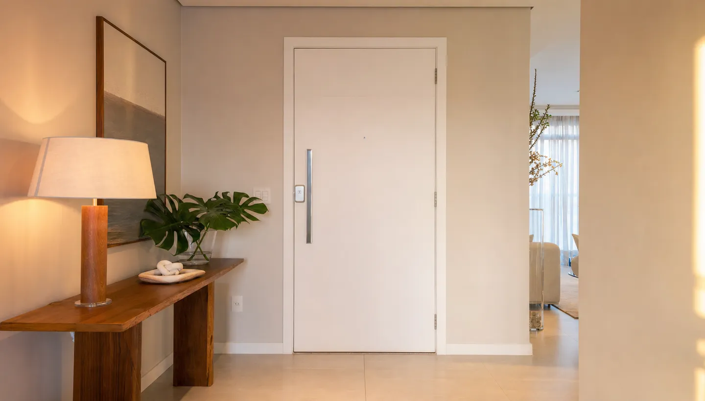Vale a pena ter porta blindada em apartamento? Segurança sem abrir mão do design